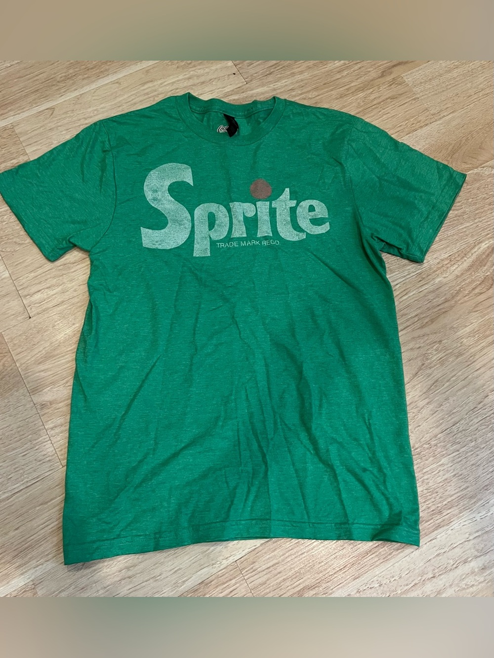 Old Navy Green Sprite Logo Crewneck T-Shirt Mens Small